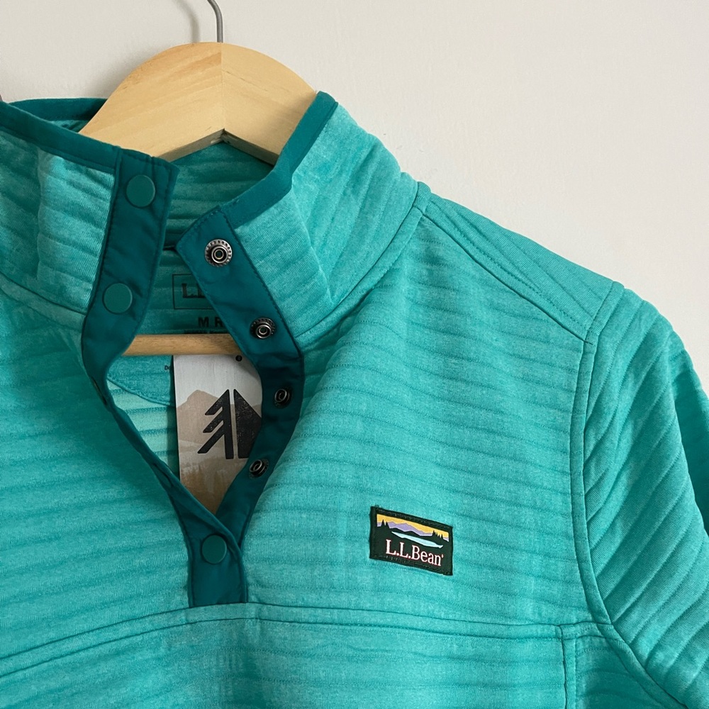 LLBean Aqua Airlight Pullover